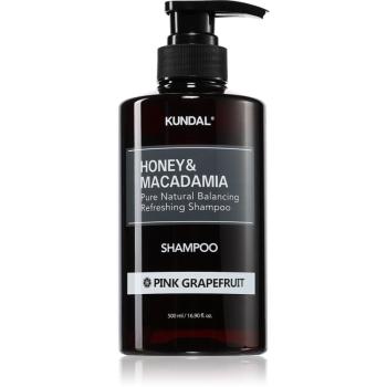 KUNDAL Honey & Macadamia Pink Grapefruit prírodný šampón pre suché a poškodené vlasy 500 ml