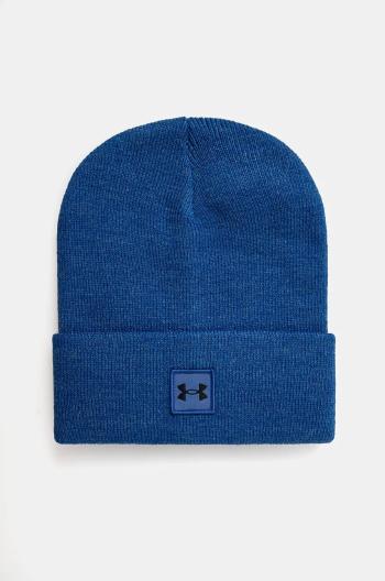 Čiapka Under Armour tmavomodrá farba, z hrubej pleteniny, 1373155