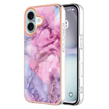 IMD MARBLE Ochranný kryt pre Apple iPhone 16 PINK