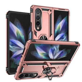 RING Obal s držiakom pre Samsung Galaxy Z Fold4 5G ružový