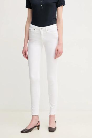 Rifle Calvin Klein Jeans dámske, biela farba, J20J225120