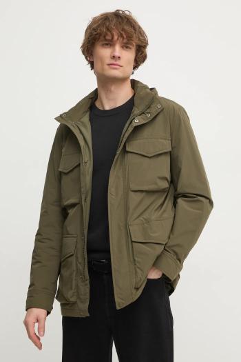 Bunda Tommy Hilfiger pánska, zelená farba, prechodná, MW0MW37632