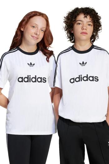 Detské tričko adidas Originals biela farba, vzorovaný, JM0492