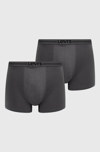 Boxerky Levi's (2-pak) pánske, šedá farba