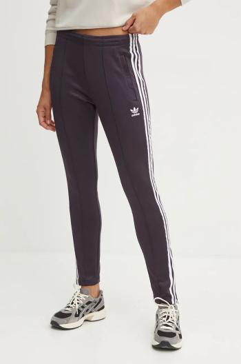 Tepláky adidas Originals bordová farba, s nášivkou, IY2185