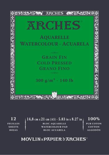 Arches Watercolour Cold Pressed Skicár 148 x 21 cm 300 g