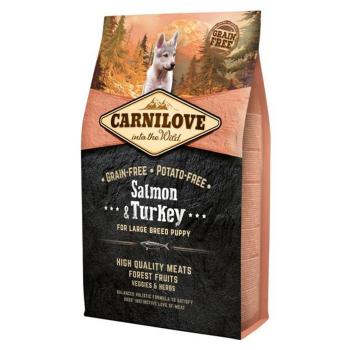 CARNILOVE Salmon & Turkey granuly pre šteňatá veľkých plemien 1 ks, Hmotnosť balenia: 4 kg