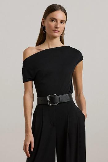 Tričko Lauren Ralph Lauren dámske, čierna farba, 200963913