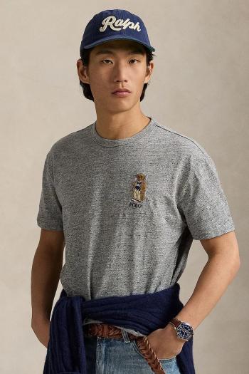 Tričko Polo Ralph Lauren pánske, šedá farba, 710971771