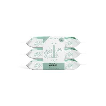 NAÏF Vlhčené obrúsky pre deti a bábätká Baby & Kids (Water Wipes) 3 x 54 ks