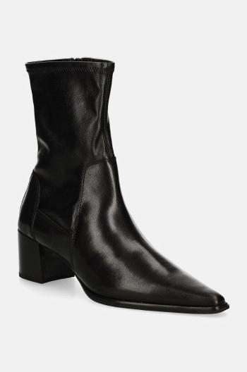 Členkové topánky Vagabond Shoemakers GISELLE dámske, čierna farba, na podpätku, 5654-202-20