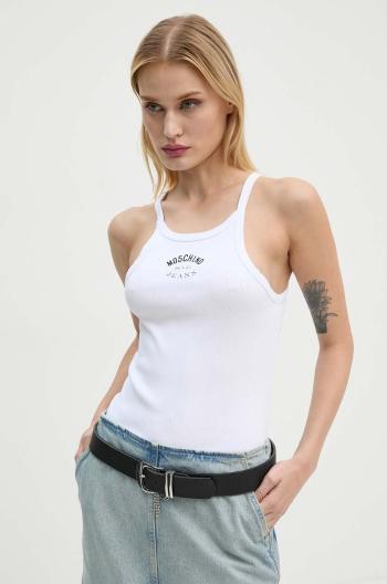 Top Moschino Jeans dámsky, biela farba, J0803 8734