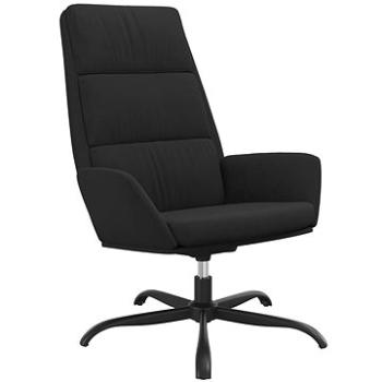 Relaxačné kreslo čierne zamat, 341413