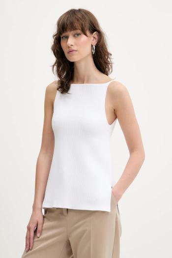Top Abercrombie & Fitch biela farba, KI150-5209