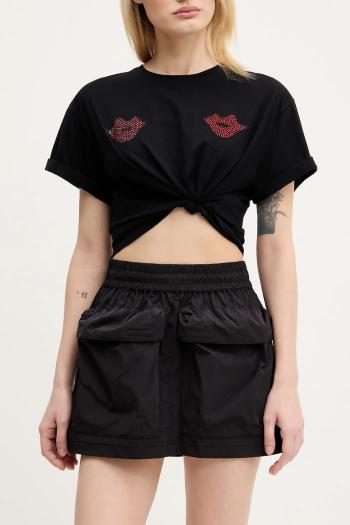Sukňa Diesel O-CEAN SKIRT čierna farba, mini, áčkový strih, A16818.0AKAD