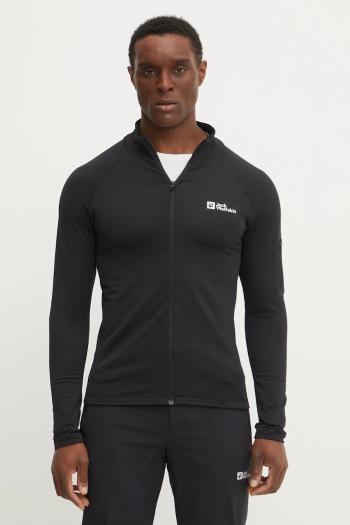 Športová mikina Jack Wolfskin Prelight čierna farba, jednofarebná, A63789