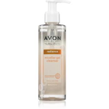 Avon Nutra Effects Radiance micelárny čistiaci gél pre rozjasnenie pleti 195 ml