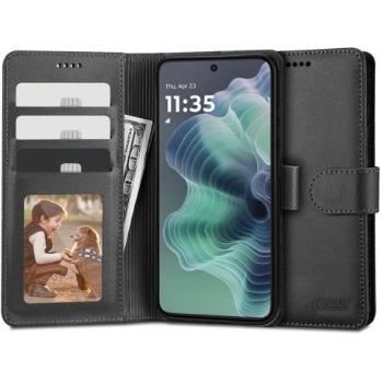 Tech-Protect Wallet knižkové puzdro na Motorola Moto G35 5G, čierne