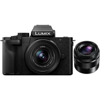 Panasonic LUMIX G100 + objektív 12–32 mm + objektív 35–100 mm (DC-G100WEG-K) + ZDARMA Fototaška Panasonic DMW-PS10