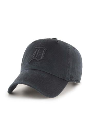 Bavlnená čiapka 47 brand Mlb Detroit Tigers čierna farba, s nášivkou, B-RGW09GWSNL-BK