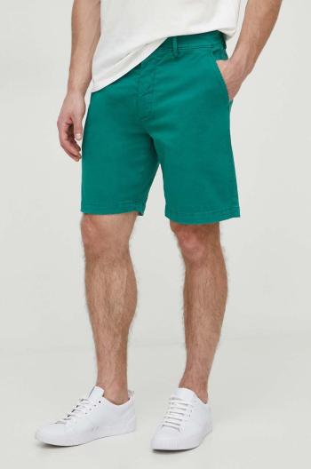 Šortky Pepe Jeans REGULAR CHINO SHORT pánske, zelená farba, PM801092
