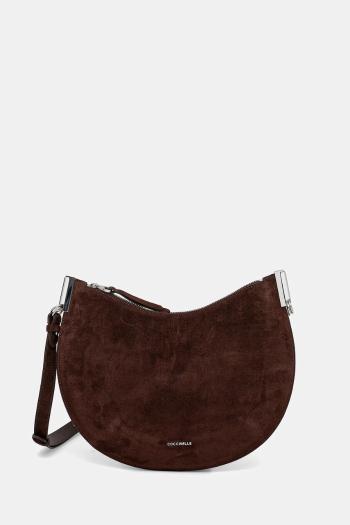 Semišová kabelka Coccinelle COCCINELLESUNUP SUEDE béžová farba, E1 QKG 13 02 01