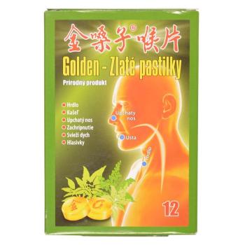 GOLDEN Zlaté pastilky 12 kusov