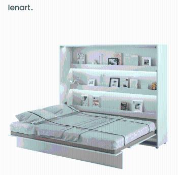 Dig-net nábytok Sklápacia posteľ Lenart BED CONCEPT BC-14 biela | 160 x 200 cm
