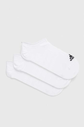 Ponožky adidas Performance 3-pak T SPW NS 3P biela farba, HT3463