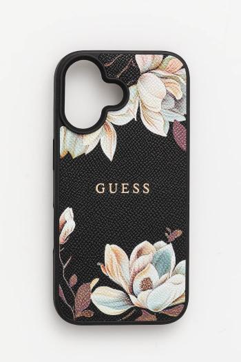 Puzdro na mobil Guess iPhone 16 čierna farba, GUHMP16SPGNMPLMK