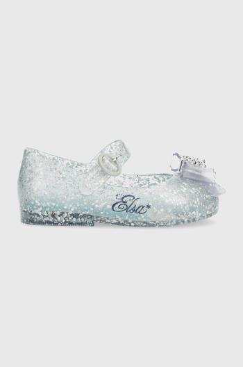 Detské balerínky Melissa SWEET LOVE DISNEY strieborná farba