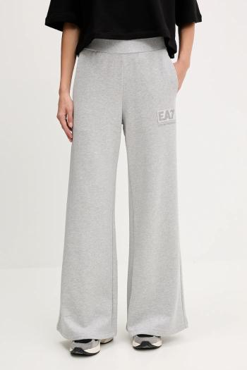 Tepláky EA7 Emporio Armani šedá farba, melanžové, AF12473.7W000179