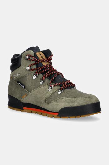 Topánky adidas TERREX Snowpitch Cold.RDY pánske, zelená farba, zateplené, IH3665