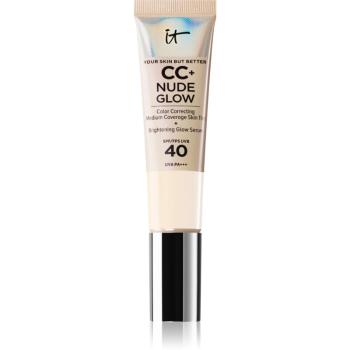 IT Cosmetics Your Skin But Better CC + Nude Glow make-up pre rozjasnenie pleti SPF 40 odtieň Fair Porcelain 32 ml