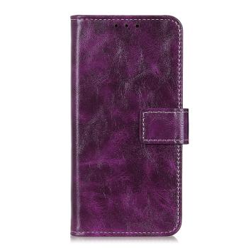 RETRO Peňaženkový obal Xiaomi Redmi Note 14 fialový