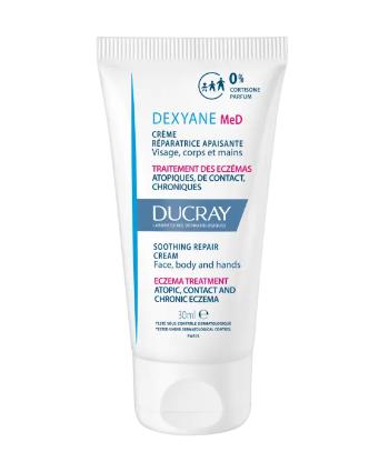 Ducray Upokojujúci krém na tvár a telo Dexyane MeD (Soothing Repair Cream) 30 ml