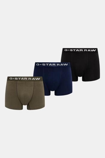 Boxerky G-Star Raw 3-pak pánske, čierna farba, D23774-D516