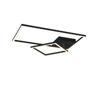 LED stropné osvetlenie Reality Padella čierna R62642132