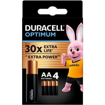 DURACELL Optimum alkalická batéria tužková AA 4 ks (42384)