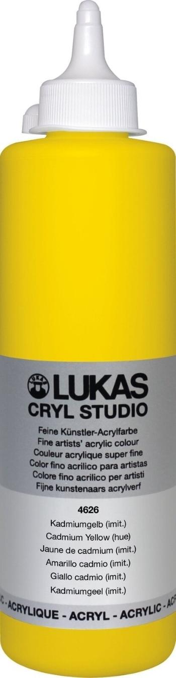 Lukas Cryl Studio Plastic Bottle Akrylová farba Cadmium Yellow Hue 500 ml 1 ks