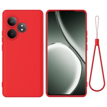 RUBBER Ochranný obal pre Realme GT 6 / Realme GT 6T červený