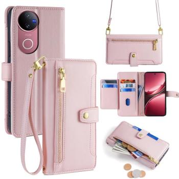 PASTEL Peňaženkové puzdro pre Vivo V50 5G ružové