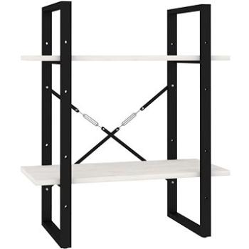 Shumee, s 2 policami biela, 60 × 30 × 70 cm, masívna borovica, 806433