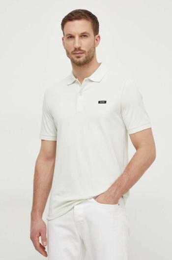 Polo tričko Calvin Klein pánske,oranžová farba,jednofarebné,K10K111196