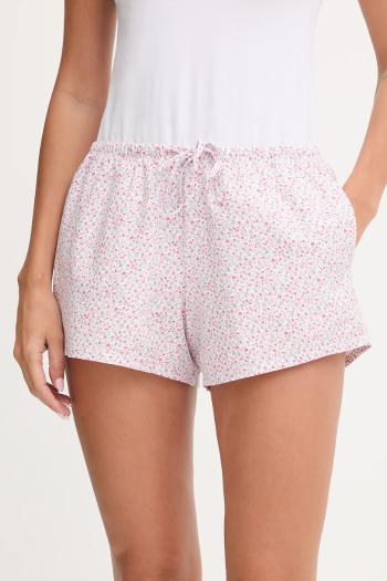 Bavlnené pyžamové šortky Hollister Co. ružová farba, bavlnené, KI346-5076