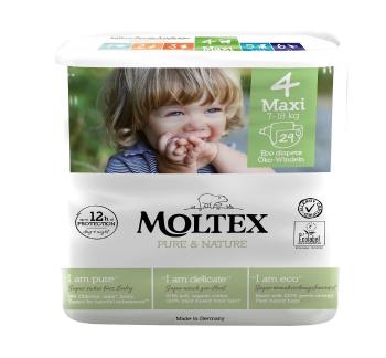 MOLTEX Pure & Nature Plienky Maxi 7-18 kg - ekonomické balenie (6 x 29 ks)