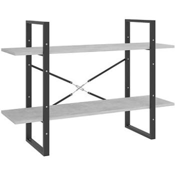 Shumee s 2 policami betónovo sivá 100 × 30 × 70 cm drevotrieska, 806471