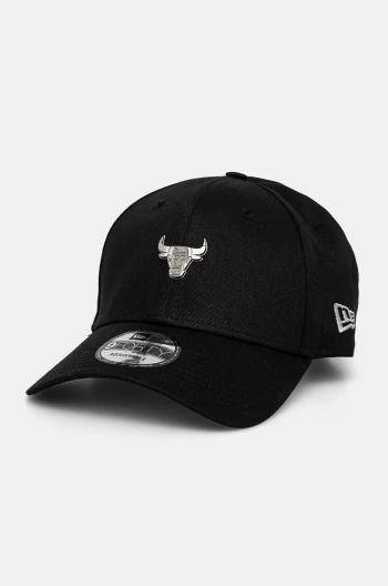 Bavlnená šiltovka New Era CHICAGO BULLS čierna farba, s nášivkou, 60565153