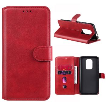 RETRO SMOOTH Peňaženkové puzdro pre Motorola Moto G9 Play / E7 Plus červené