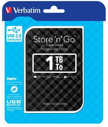 VERBATIM Store´n´ Go 2,5" GEN2 1TB USB 3.0 čierny